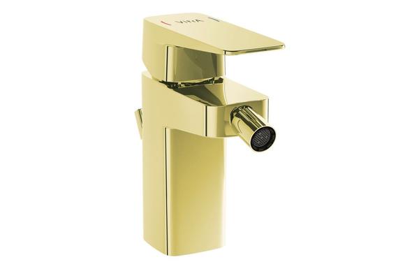 VitrA Root Square Bidet Mixer - Soft Gold